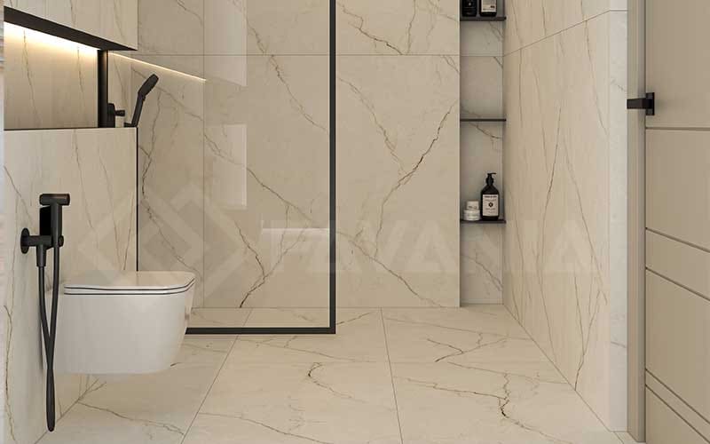 تصویر 1 از کاشی دستشویی ماربل بافت سنگ طبیعی مقاوم